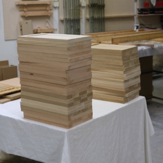 Trancherbrädor under tillverkning